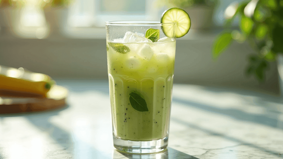 zucchini basil smoothie for histamine intolerance breakfast