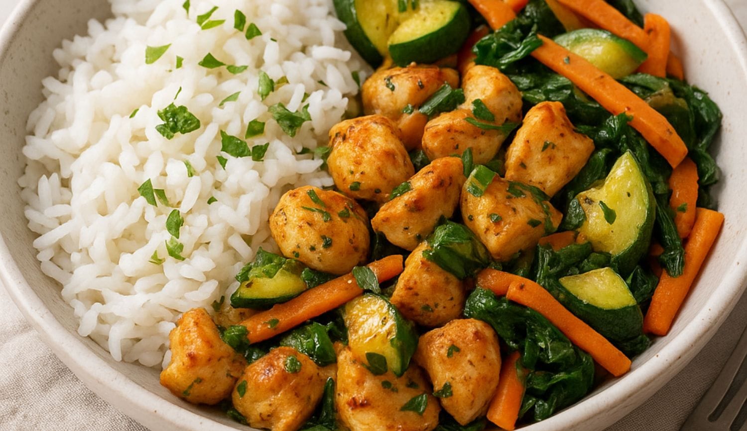 15-Minute Low Histamine meal prep Chicken Rice Bowl 15-Minute Low Histamine Chicken Rice Bowl (low histamine Meal Prep | Nourishly Guide