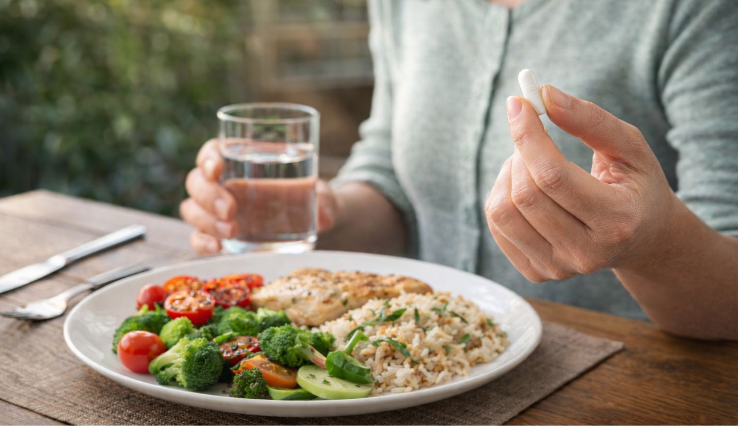 When to Take DAO Enzyme Before Meals Woman learns when to take DAO enzyme before meal for histamine intolerance