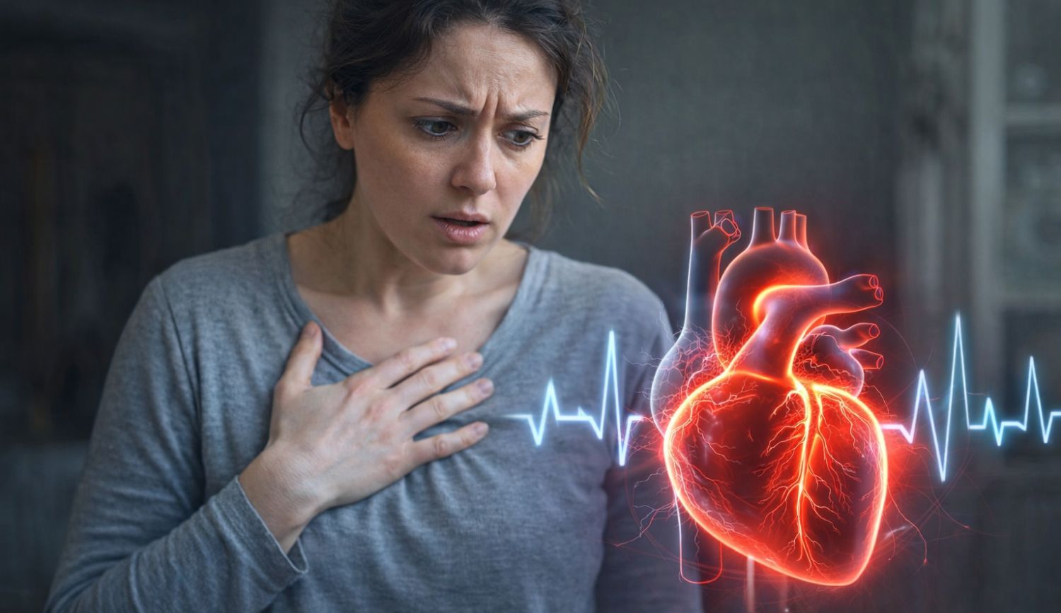 histamine-heart-palpitations-night-symptoms-woman Histamine heart palpitations causing racing heart and restlessness at night